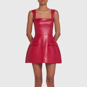 Amanda Uprichard Bethany Red Dress